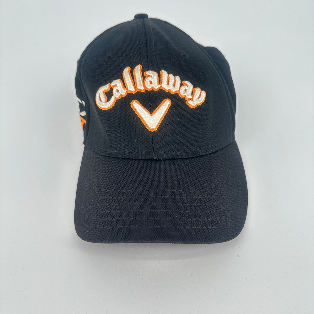 Callaway HEX HOT Black Adjustable Golf‎ Hat Embroidered Logo